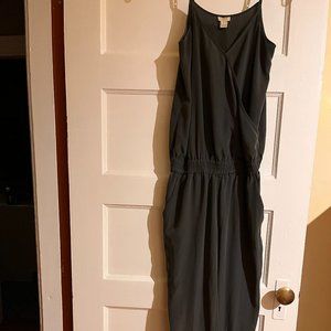 J Crew Size 2 grey jumpsuit elastic waist and 2 pockets.Jump into spring/summer